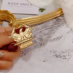Broche aigle romain doré SPQR – Image 3