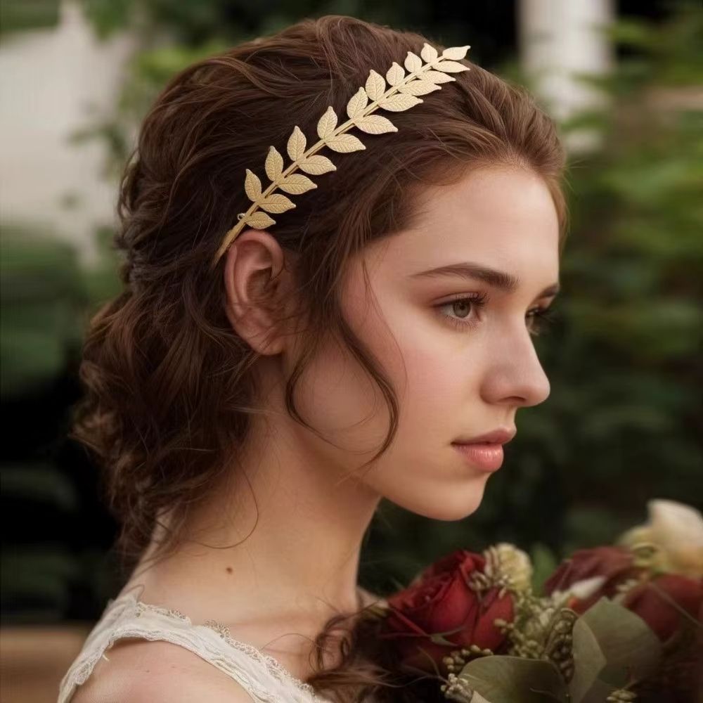 Serre-tête romain laurier doré