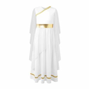 Robe romaine blanche pour fille – Image 1
