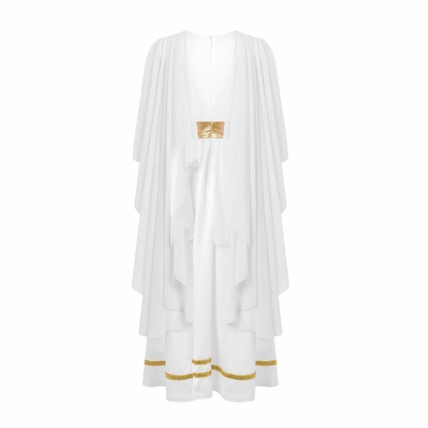 Robe romaine blanche pour fille