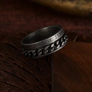 Bague romaine chaîne antique – Image 2