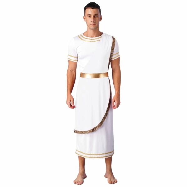 Tunique / toge romaine homme blanche
