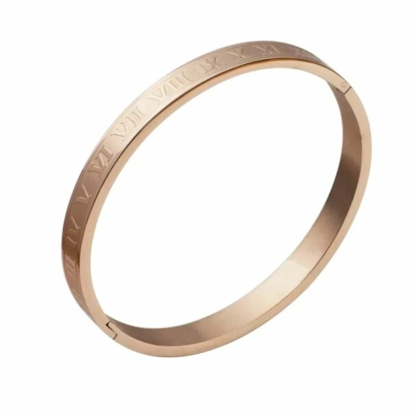 Bracelet romain jonc or rose