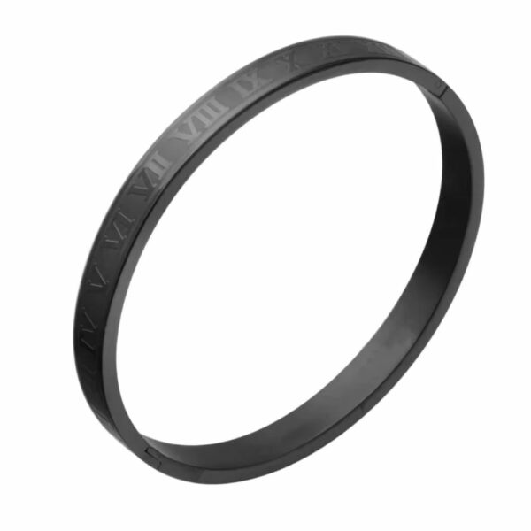 Bracelet romain jonc noir