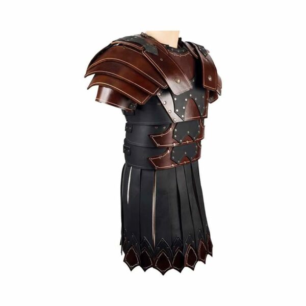 Armure romaine marron homme