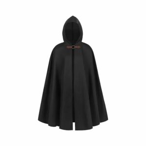 Cape romaine à capuche noire