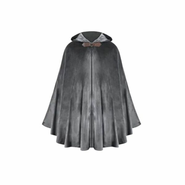 Cape romaine grise effet velours
