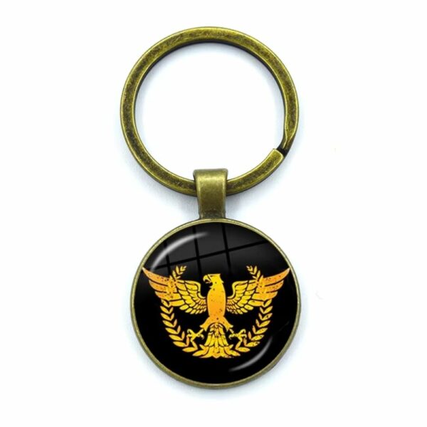 Porte-clés SPQR aigle doré
