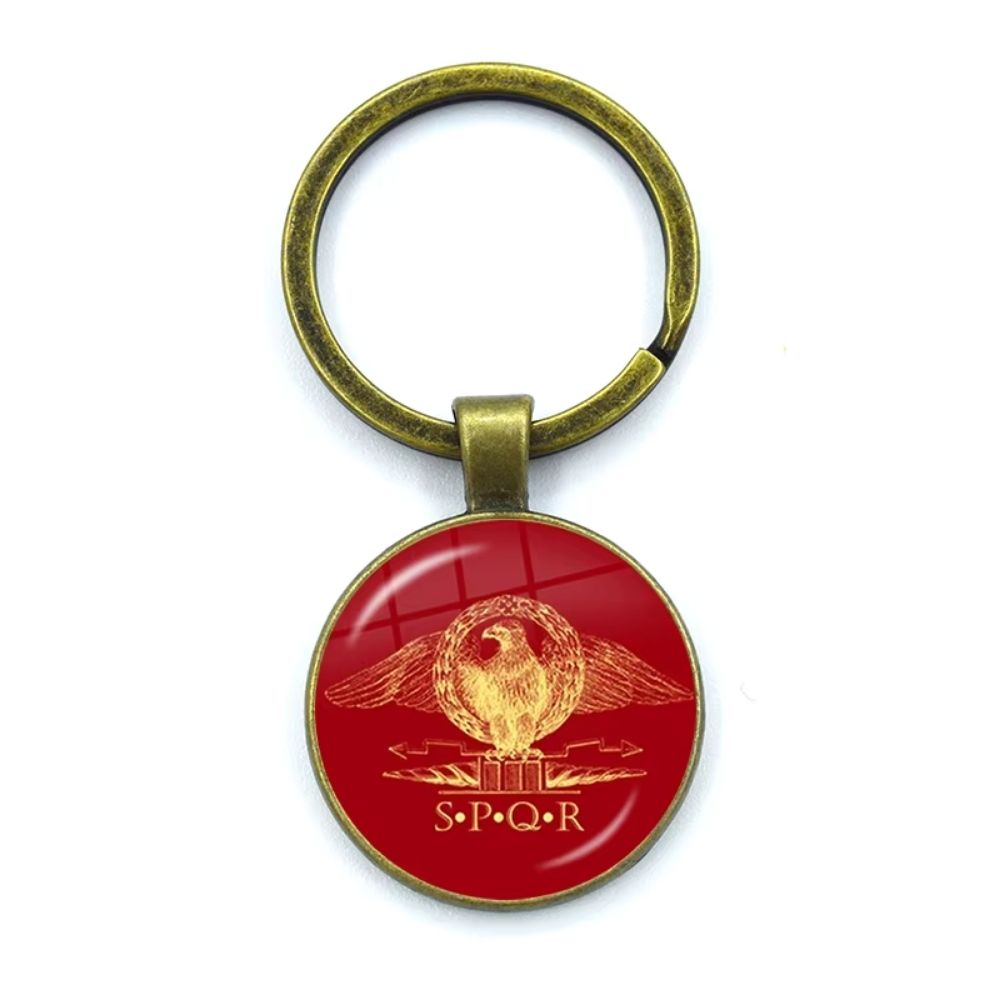 Porte-clés SPQR rouge ancien – Image 1