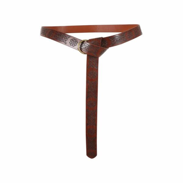 Ceinture romaine brune en cuir