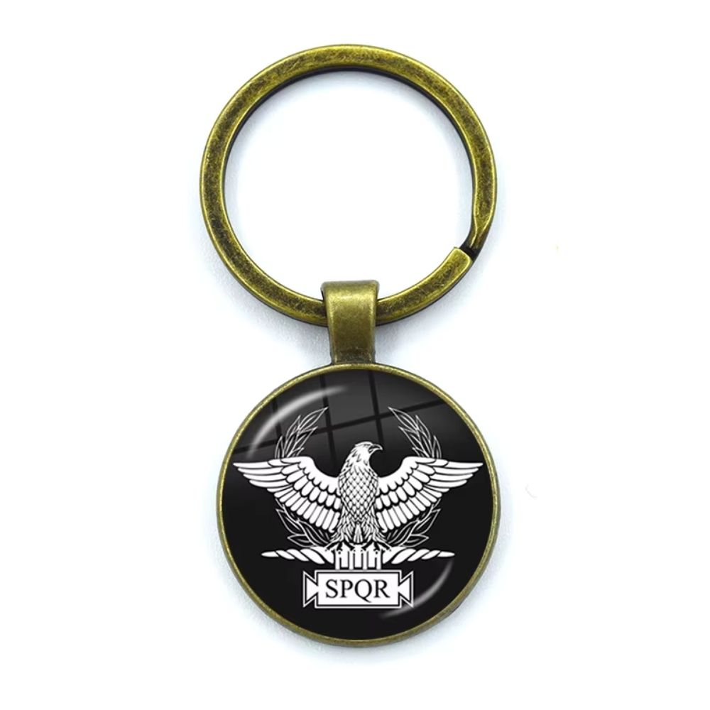Porte-clés Aigle blanc SPQR – Image 1
