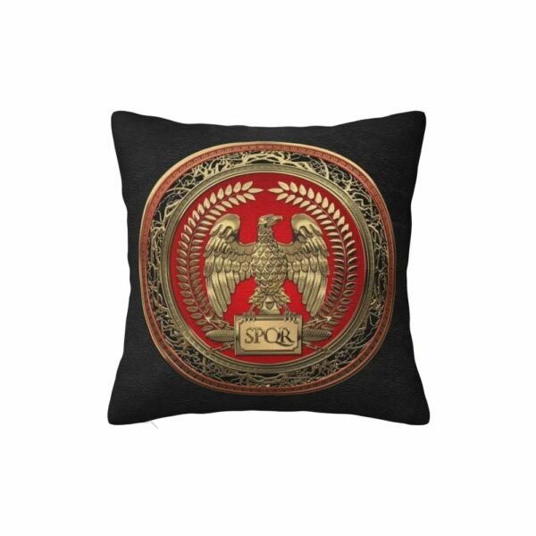 Taie d’oreiller SPQR médaillon or