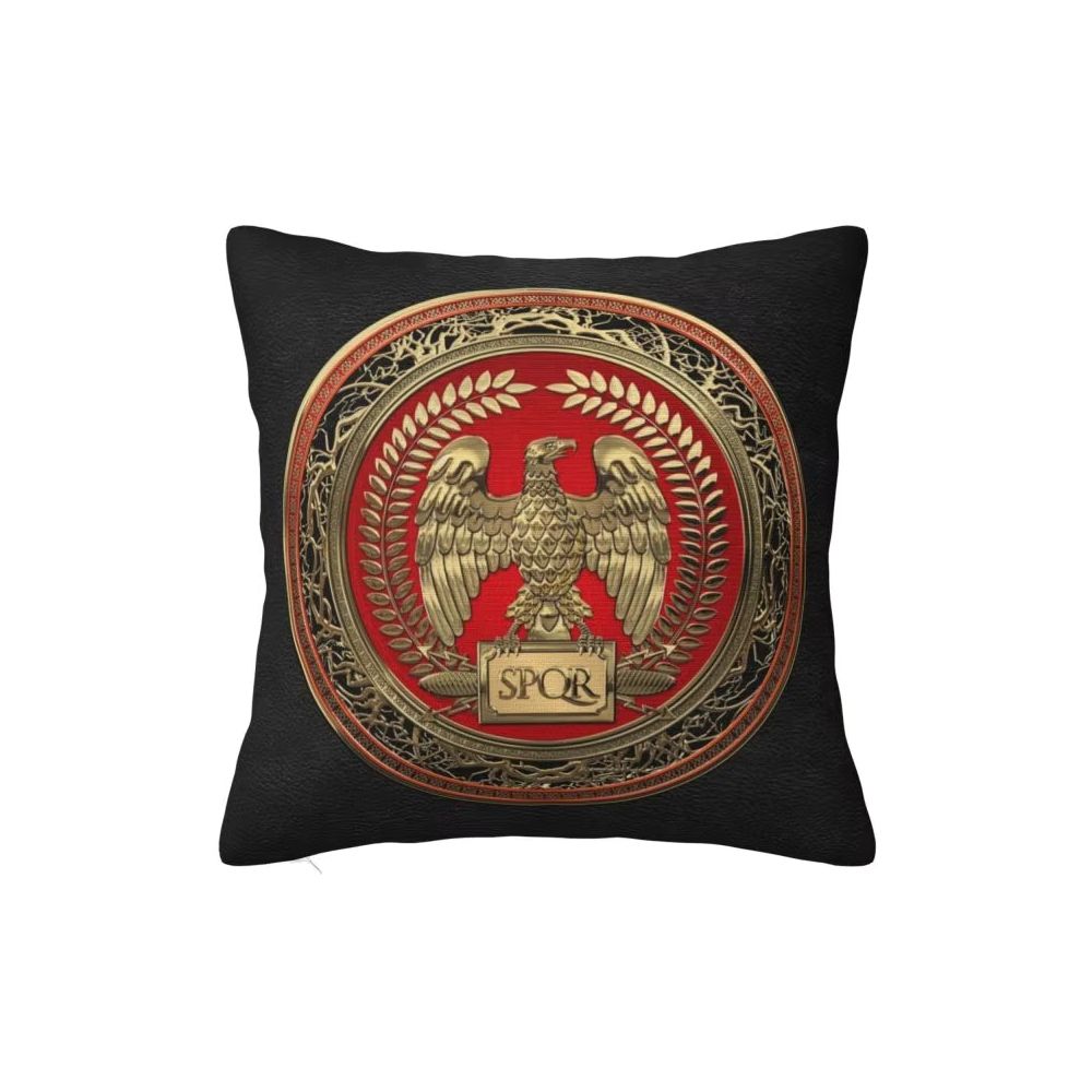 Taie d’oreiller SPQR médaillon or – Image 1