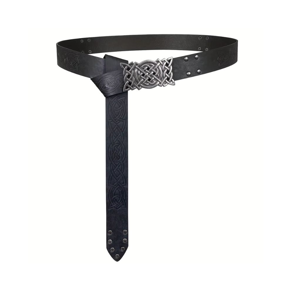 Ceinture Roma noire avec ou sans sacoche – Image 2