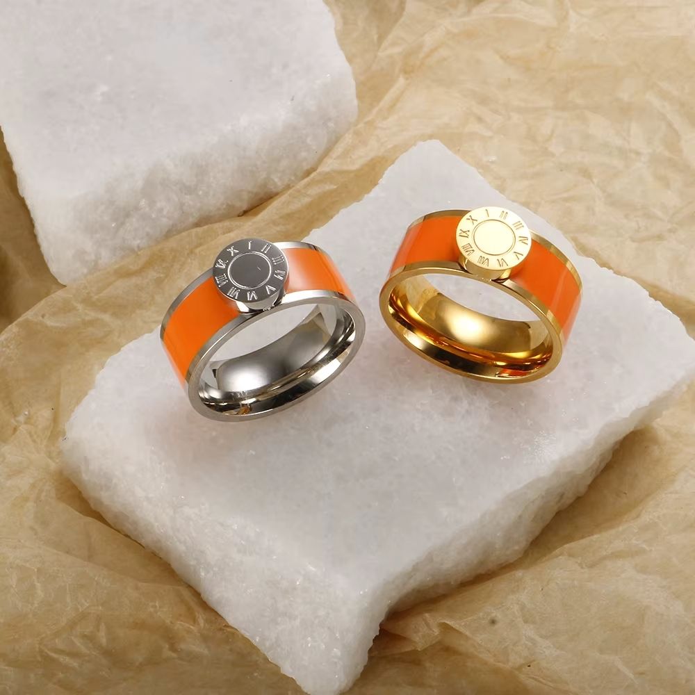 Bague romaine orange vif – Image 1