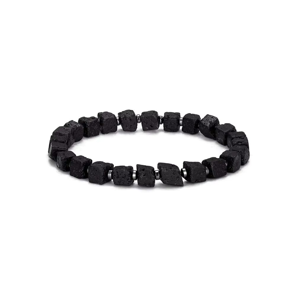 Bracelet romain pierre de lave pure – Image 1