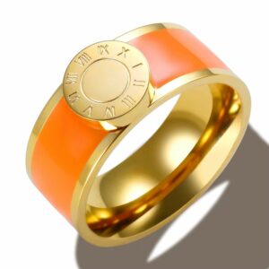 Bague romaine orange vif – Image 3