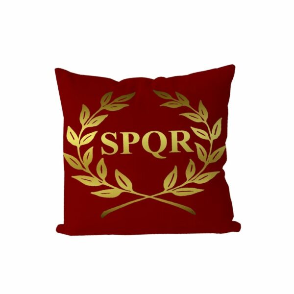 Taie d’oreiller SPQR avec couronne de laurier
