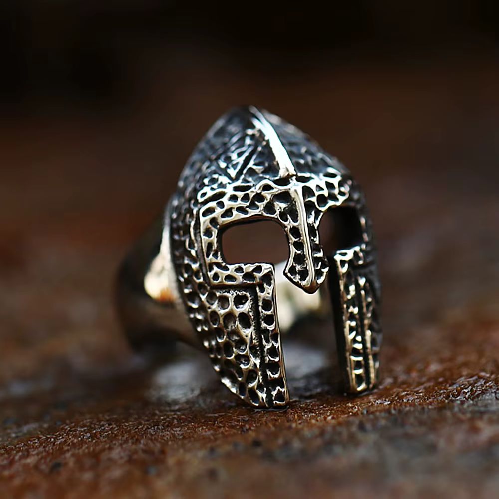 Bague antique casque légionnaire – Image 1