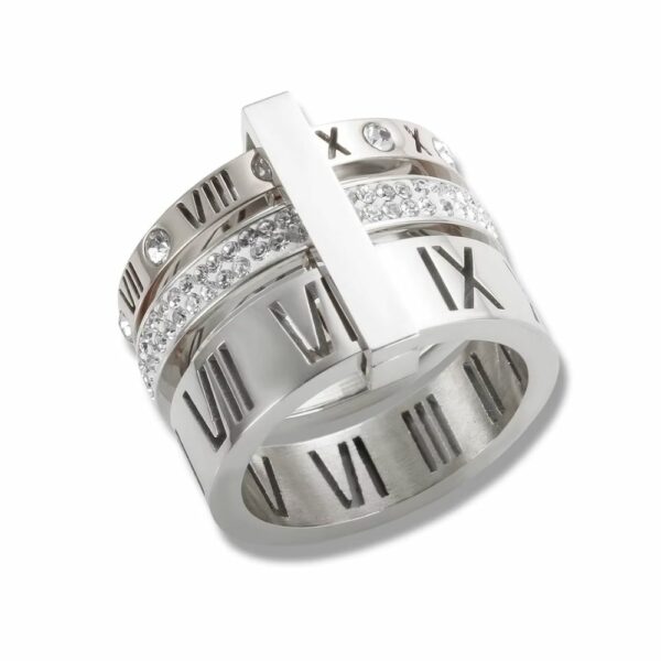 Bague romaine multi-anneaux