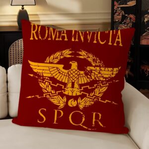 Taie d’oreiller Roma Invicta effet vintage – Image 2