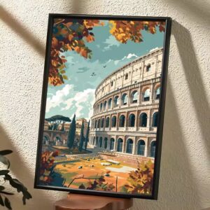 Tableau artistique du Colisée en automne – Image 2