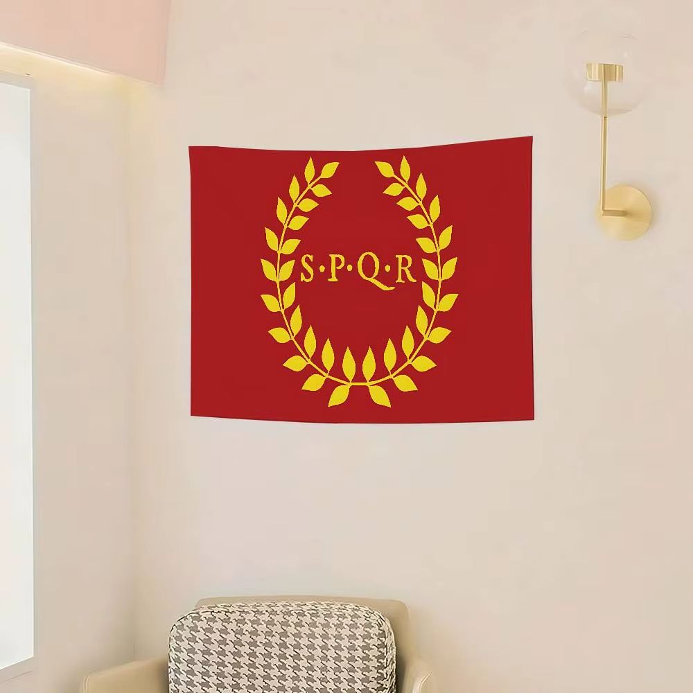 Bannière SPQR couronne laurier – Image 1