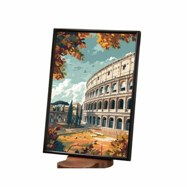 Tableau artistique du Colisée en automne