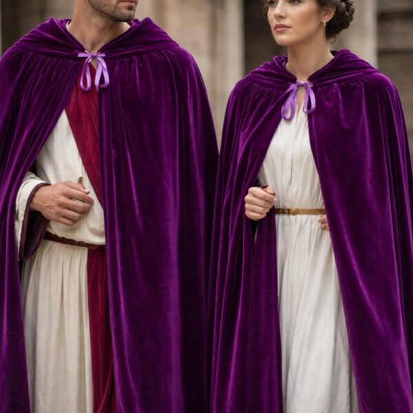 Cape romaine impériale pourpre