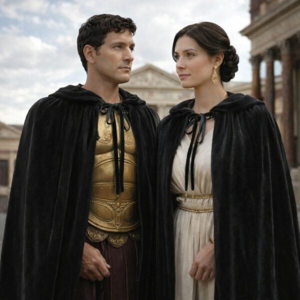 Cape romaine impériale noire