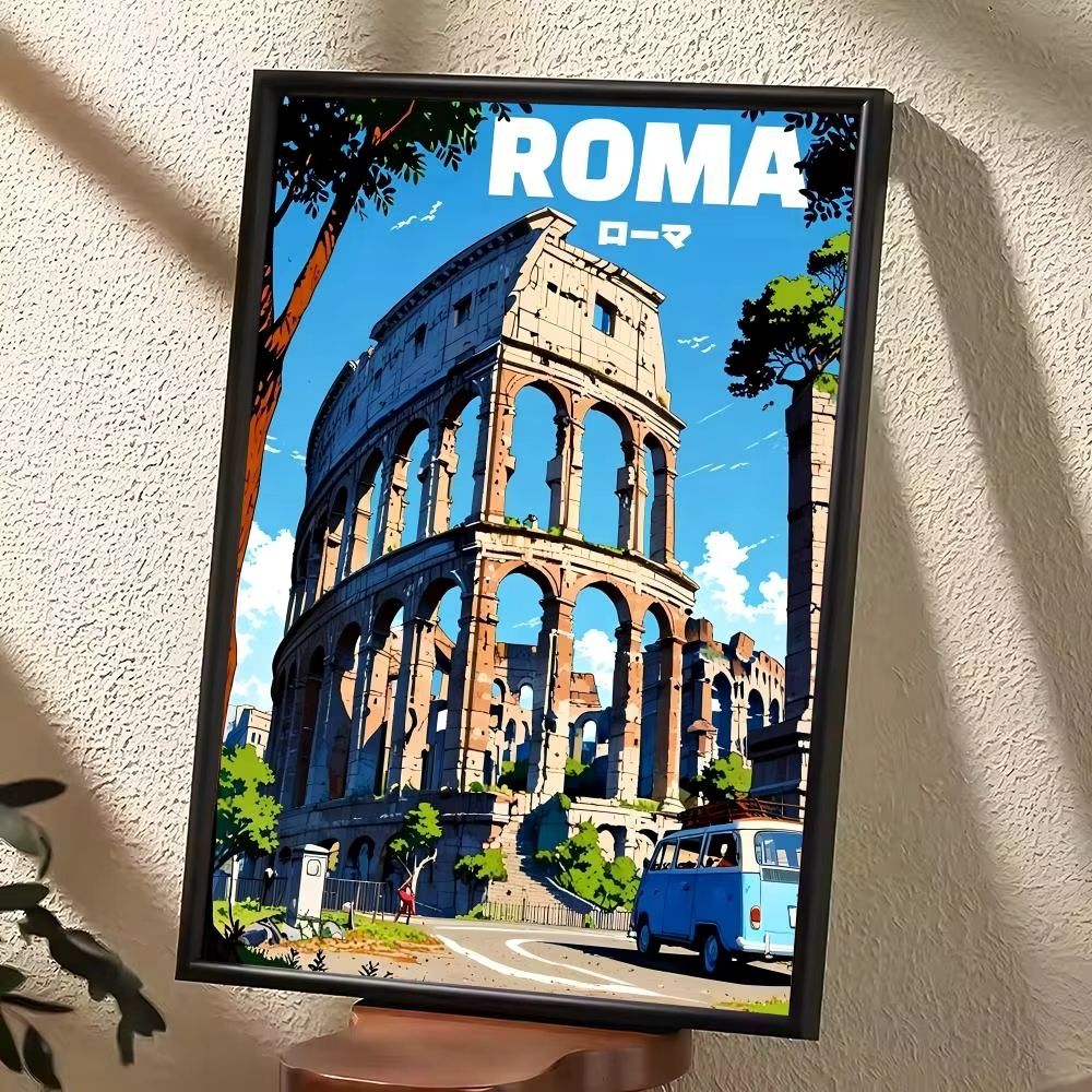 Tableau du Colisée façon manga – Image 2