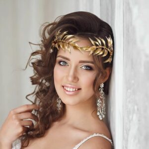 Couronne romaine dorée pour femme – Image 4