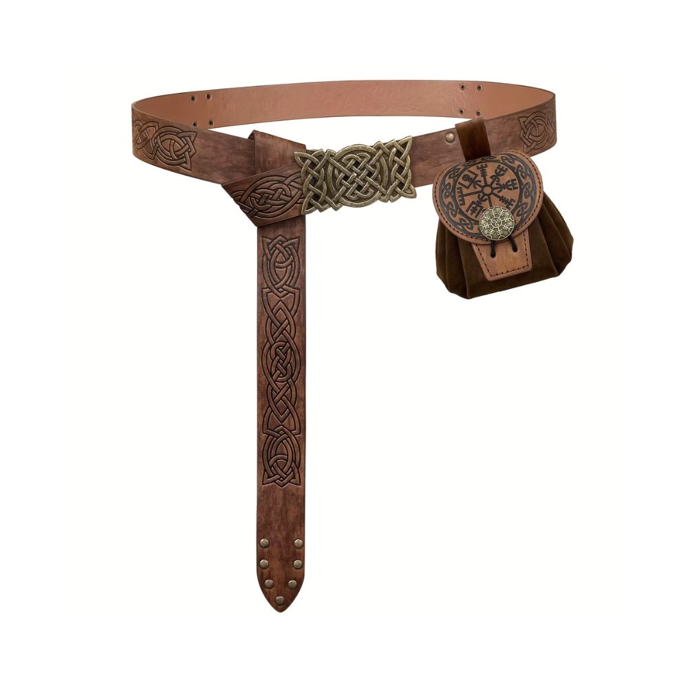 Ceinture Roma marron avec ou sans sacoche – Image 1