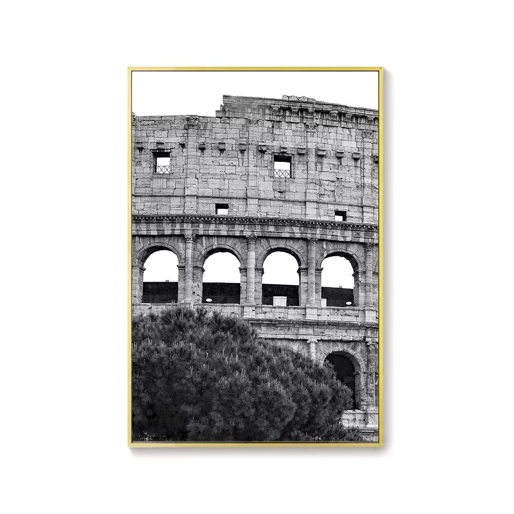Tableau Rome antique noir et blanc – Image 1