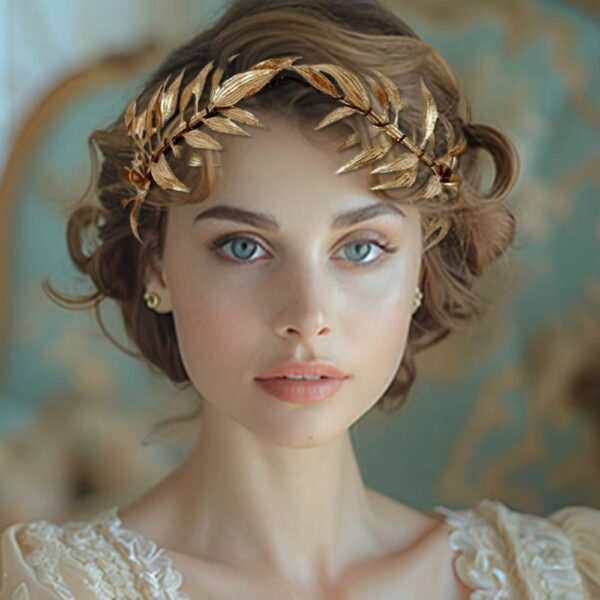 Couronne romaine dorée pour femme