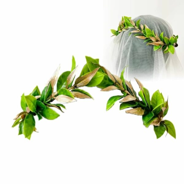 Couronne romaine verte feuillage pour femme ou homme