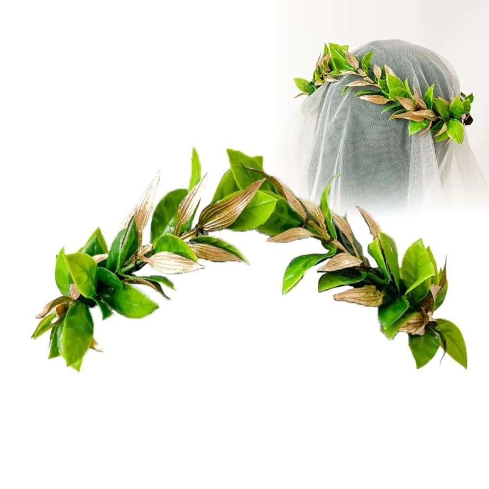 Couronne romaine verte feuillage pour femme ou homme – Image 3