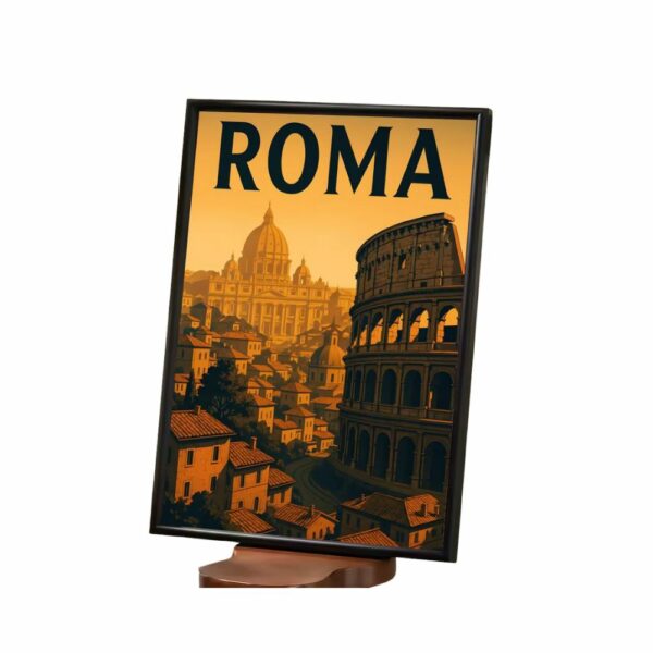 Tableau Rome antique dorée