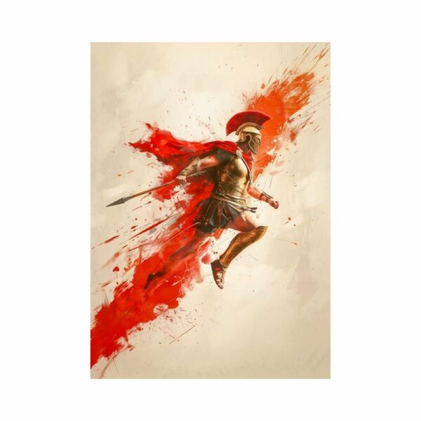 Tableau guerrier romain en action