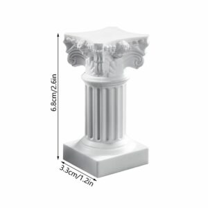Colonne romaine décorative blanche – Image 2