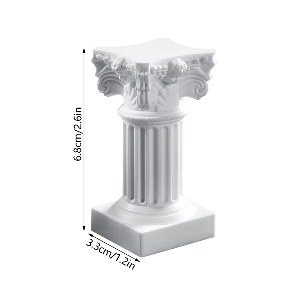 Colonne romaine décorative blanche – Image 2