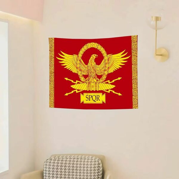 Tapisserie SPQR aigle et frises