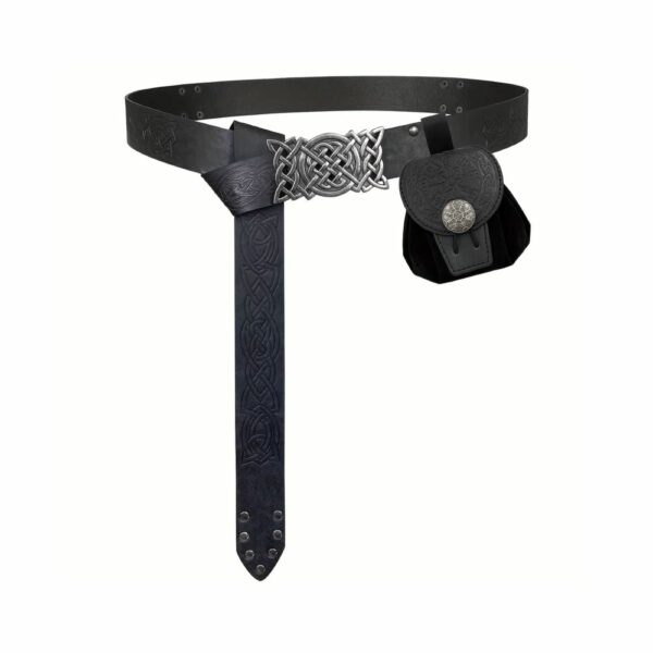 Ceinture Roma noire avec ou sans sacoche