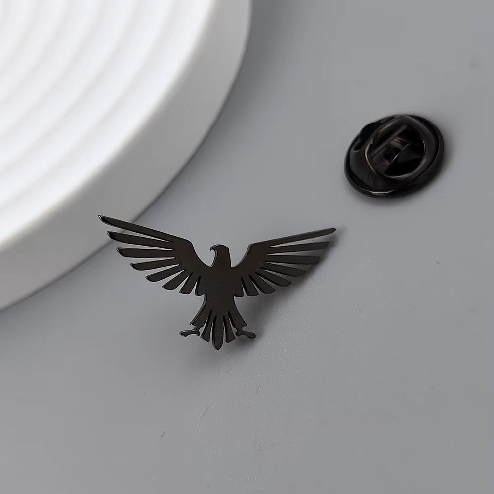 Broche noire romaine aigle impérial – Image 1