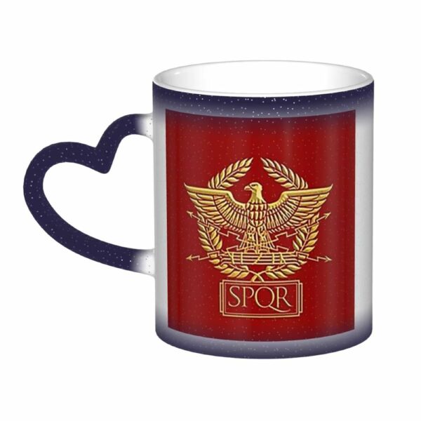Tasse SPQR rouge et bleu nuit